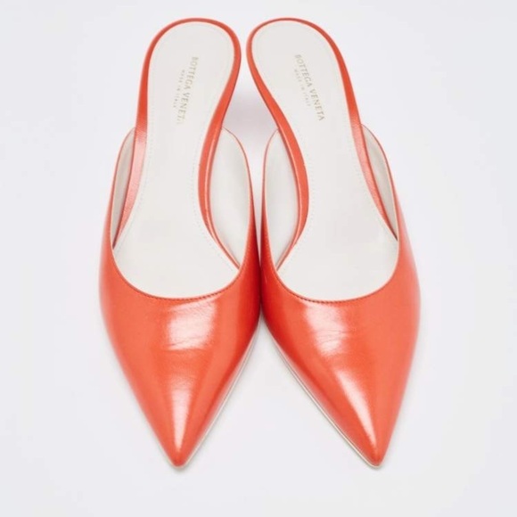Orange bottega veneta kitten heels - Picture 5 of 11